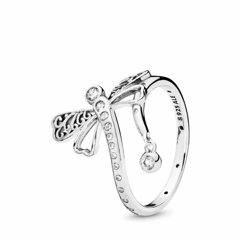 Inele statement Pandora Dreamy Dragonfly Argint (P5LbB6Uc)